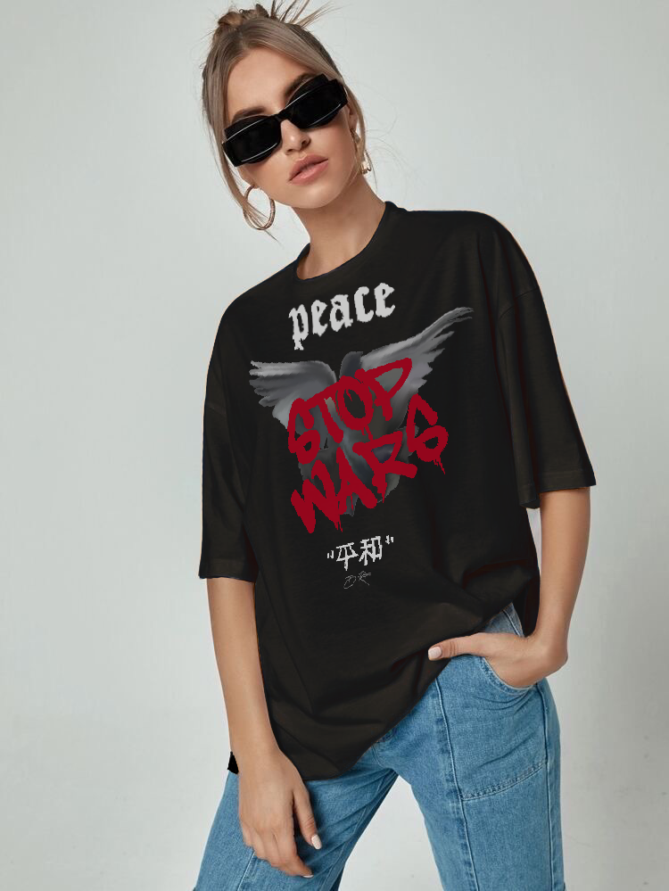 B Rare stop war Oversized tshirt