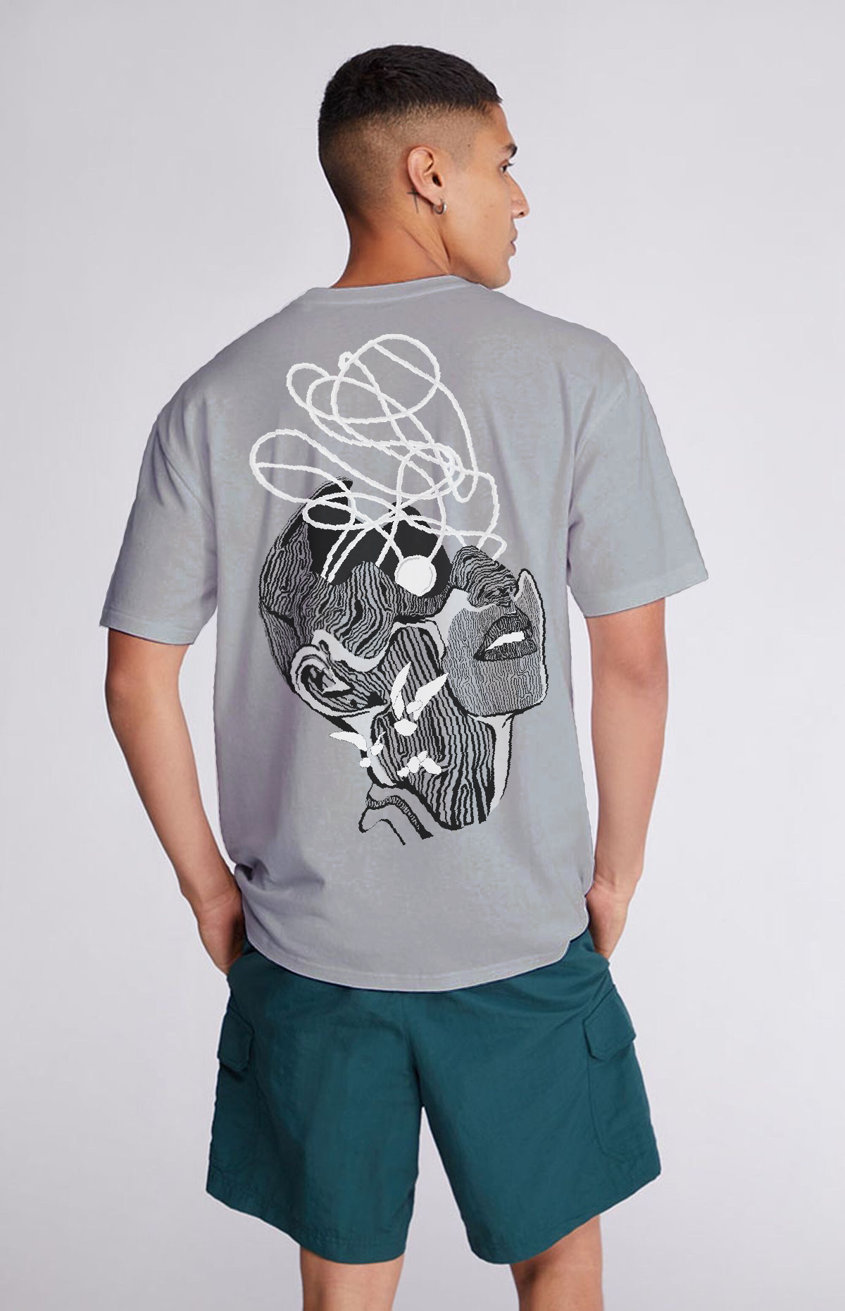 B Rare Perspective Oversized Tshirt
