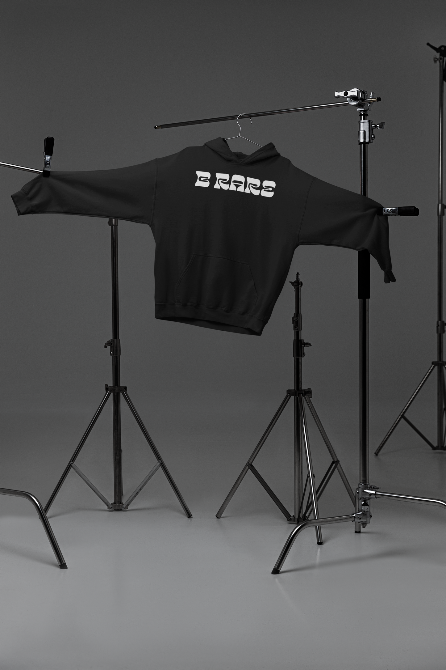 B Rare Black Hoodie