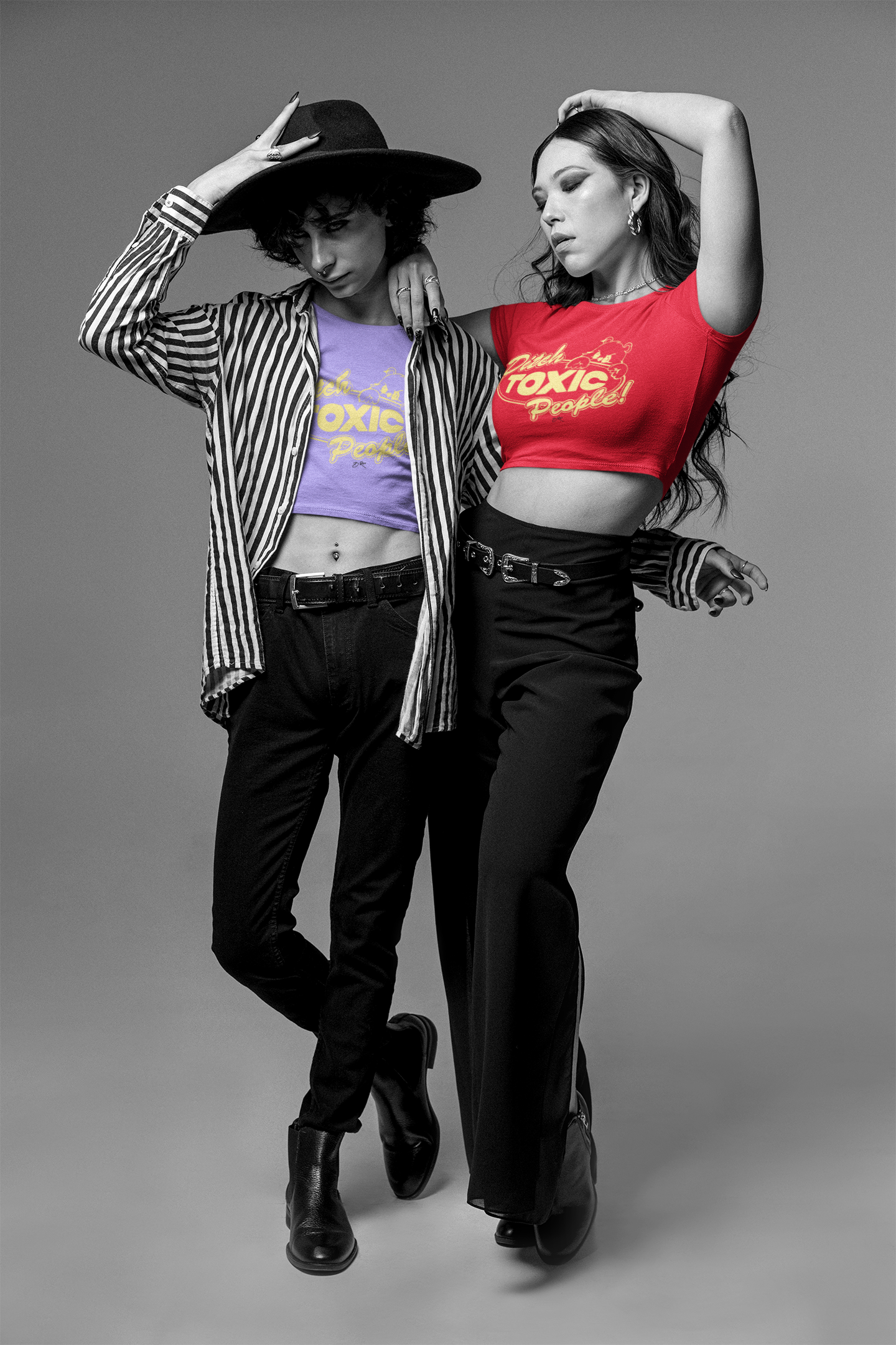 B Rare Ditch people Crop Top