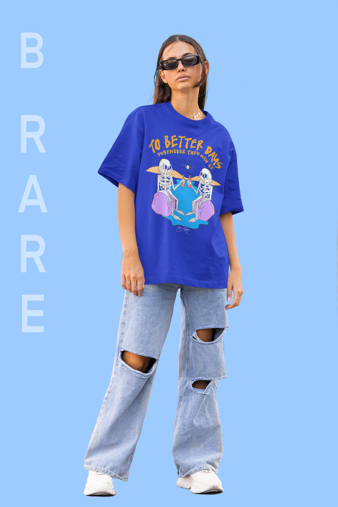 B Rare Cheers Oversized Tee