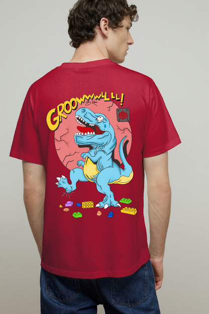 B Rare Dino Oversized Tshirt Back