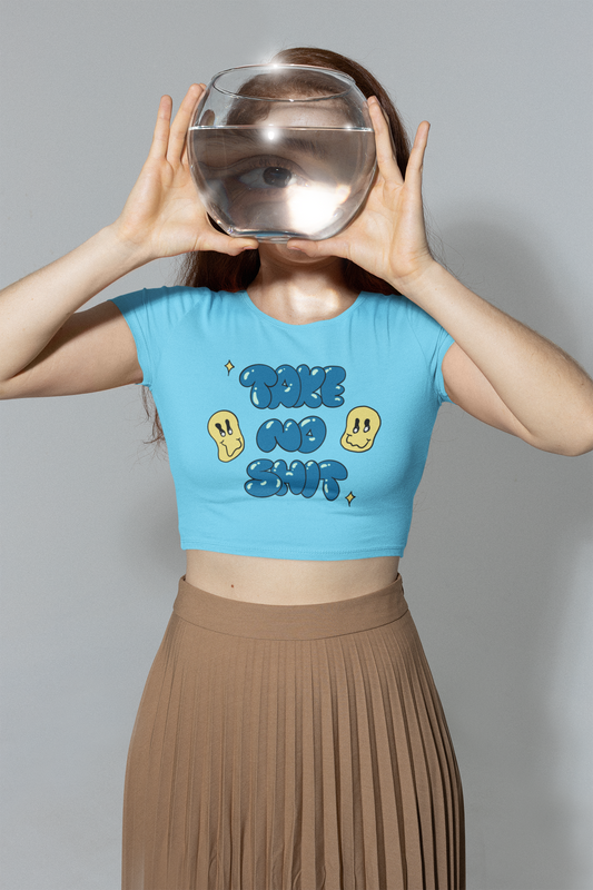 B Rare No Shit Crop Top